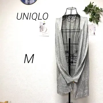 10705 UNIQLO 유니클로 롱 가디건 M 울 캐시미어 혼방