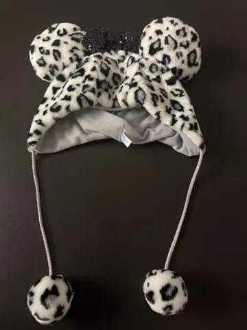 디즈니 미니 레오파드 무늬 팬캡