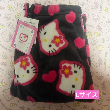 헬로키티 아베일 시마무라 돈키호테 복슬복슬 따뜻한 마이크로 팬츠