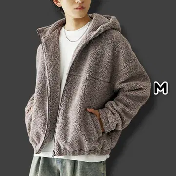 MinoriTY 복슬복슬 오버 사이즈 보아 블루종 자켓 M vp3