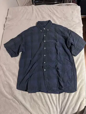 NAUTICA 다크 블루 플란넬 셔츠