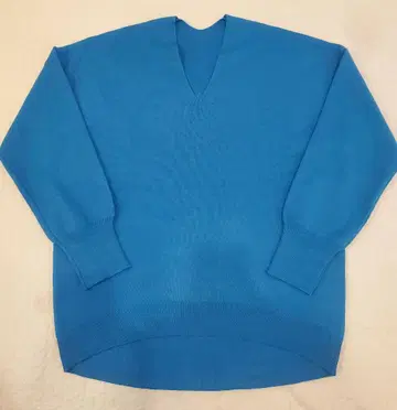 hunch 파란색 V넥 긴팔 니트