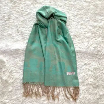 PASHMINA 파슈미나 실크 스톨 대형 코끼리 패턴