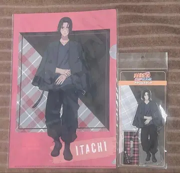 NARUTO 우치하 이타치 사복 아크릴 스탠드 클리어 파일