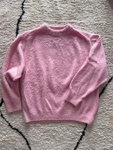 JAME SMITH 핑크 울 100% 니트 새상품급 배송비 포함