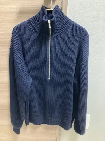 Batoner 로프트맨 별주 하프 지퍼 니트