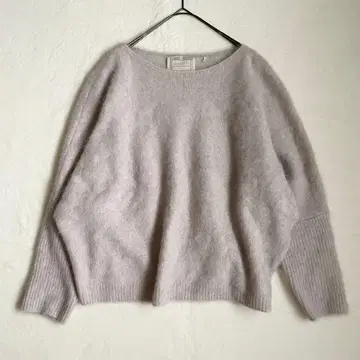 BEARDSLEY FOX 울 돌먼 니트 라벤더 퍼플