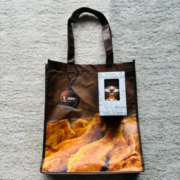 레어 KFC 커넬 썬더스 저금통과 토트백 세트