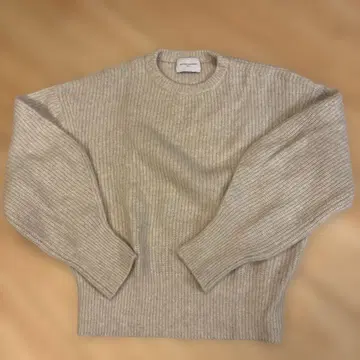 UNITED ARROWS 베이지 긴팔 니트 스웨터