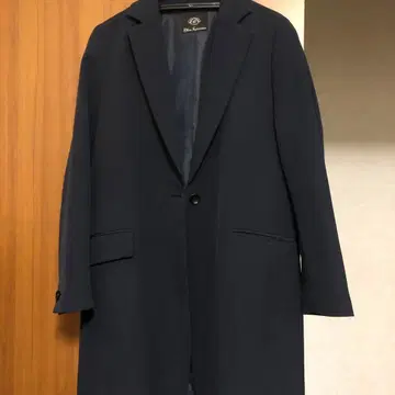 클린 임프레션 네이비 롱 자켓