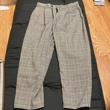 TIMELY WARNING 체크 무늬 슬랙스 L