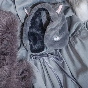 시마무라 디즈니 귀달이 이어머플러 귀도리 신데렐라 루시퍼