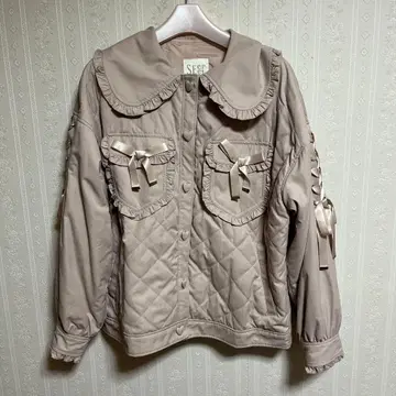 시크릿허니 Secret Honey 퀼팅 블루종 핑크