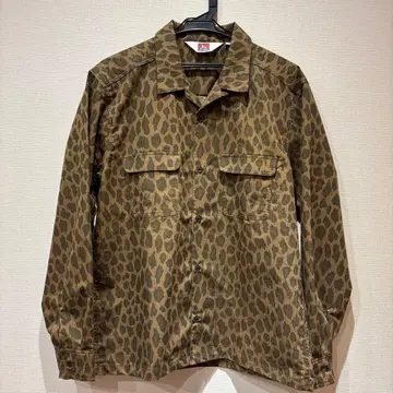 벤 데이비스 레오파드 무늬 긴팔 셔츠 L 사이즈 [ 새상품급 ]