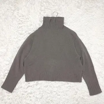 새상품급 마가렛호웰 2022 울 캐시미어 하이넥 니트 그레이