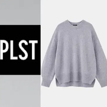 PLST 엑스트라 파인 메리노 미들 게이지 울 크루넥 스웨터 M