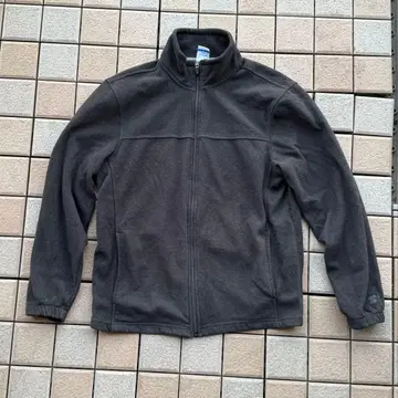 블랙 그레이 플리스 자켓 지퍼 아우터