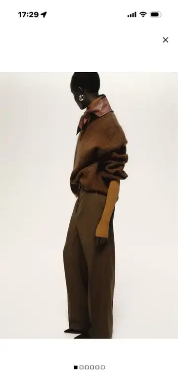 이번 시즌 H&M 하이웨스트 테일러드 팬츠 새상품 38 브라운