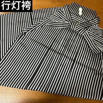 안돈 하카마 줄무늬 패턴 하카마 시긴 무용 요도바카마 헤라 포함