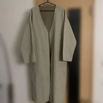 노카라 V넥 롱 코트 L 사이즈