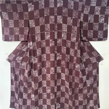 귀여운 달과 토끼의 이치마츠 패턴 코몬 단의 기모노 스키 구락부 279