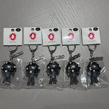 블랙 블랙미야쿠미야쿠 명찰 포함 키링 5개 세트