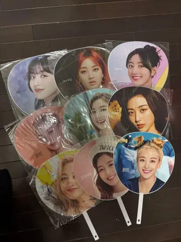 JIHYO 부채 9개 세트