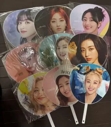 JIHYO 부채 9개 세트