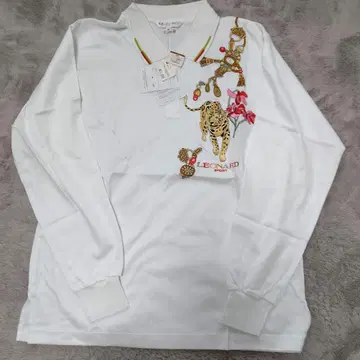 LEONARD SPORT 자수 피케 셔츠 화이트