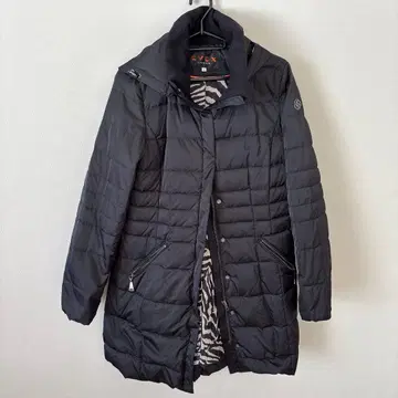 EVEX by KRIZIA 블랙 다운 자켓 코트 롱