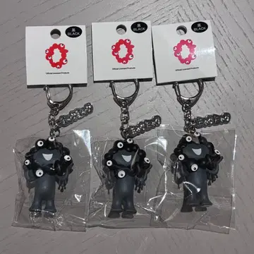 간사이 만박 미야쿠미야쿠 블랙 입체 키링 3개 세트