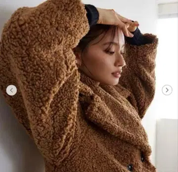 EMMEL REFINES EM 더블 버튼 보아 코트 M