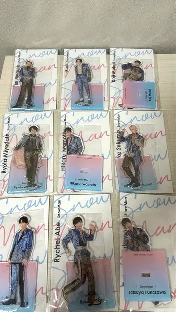 SnowMan 스노 아크릴 스탠드 Fest 아크릴 스탠드 전원 세트