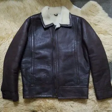 ROPE 가죽 무스탕 자켓 빈티지