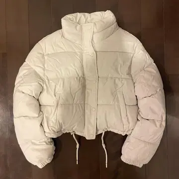버쉬카 가죽 다운 자켓 화이트