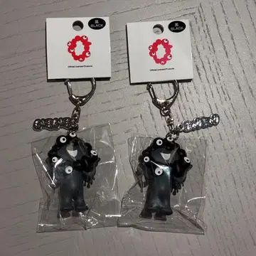 블랙 미야쿠미야쿠 키링 2개 세트