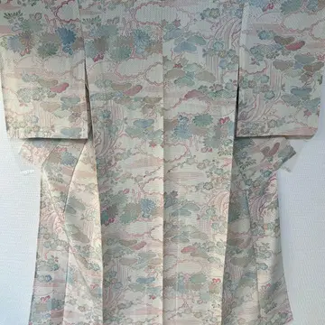 미사용품 팝한 무늬의 코몬 송죽매 패턴 단의 기모노 스키구락부 280