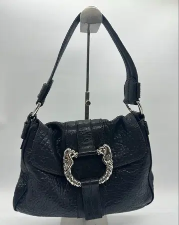 불가리 레오니 숄더 토트 백 블랙