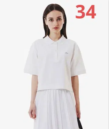 라코스테 헤비 웨이트 카노코 와이드 크롭 기장 반팔 피케 셔츠