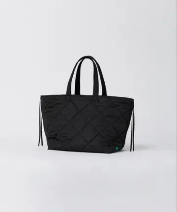 elu. 블랙 퀼팅 리버서블 토트백