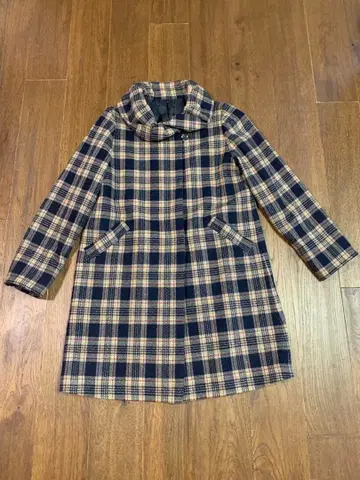 더블풍 코트 울 혼방