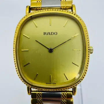 RADO 라도 골드 다이얼 쿼츠 콤비 빈티지 손목시계
