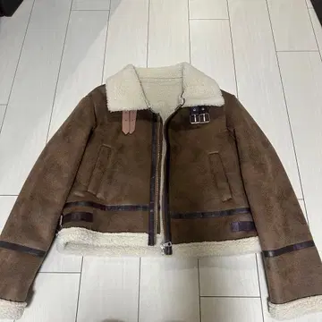 브라운 숏 기장 자켓