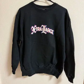 X-LARGE 블랙 맨투맨 트레이닝복