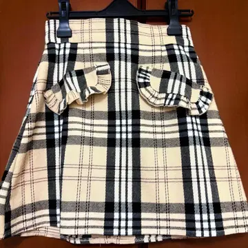 evelyn 체크 무늬 가을/겨울 스커트 에블린
