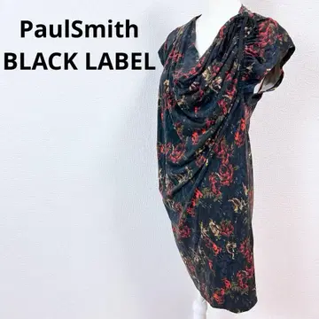 [새상품급] 폴스미스 블랙 라벨*꽃무늬 비대칭 튜닉 XL