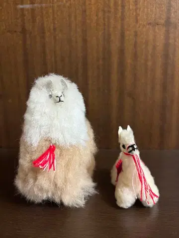알파카털 봉제 인형 대소 세트 페루 기념품