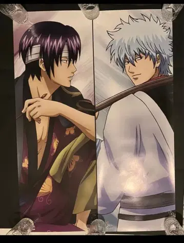 은혼 6세트 포스터 긴토키 타카스기 설정 자료 소책자 클리어 파일