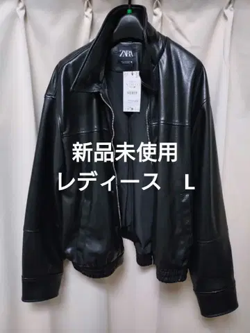 ZARA 블랙 가죽 자켓 L