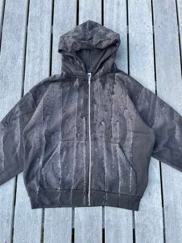 새상품 로스아파 지퍼 맨투맨 후드티 BK 계열 M